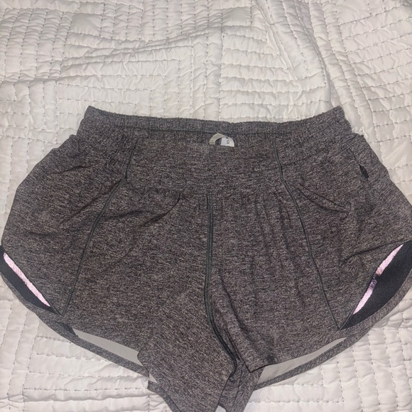 lululemon athletica Pants - lululemon athletica Gray Athletic Shorts Relaxed Fit Elastic Waistband 4”